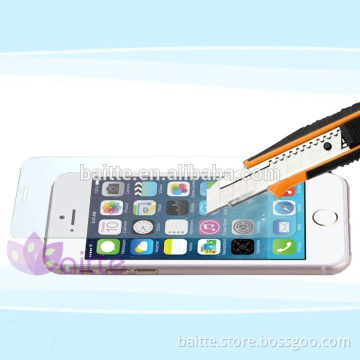 0.3mm 2.5d round edge oleophobic coating 9H tempered glass screen protector for iphone 6, screen Sensitive effecting
